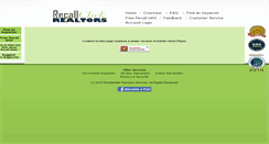 Desktop Screenshot of agents.recallchek.com