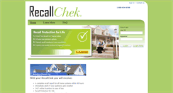 Desktop Screenshot of consumers.recallchek.com