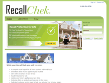 Tablet Screenshot of consumers.recallchek.com