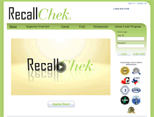 Tablet Screenshot of inspectors.recallchek.com